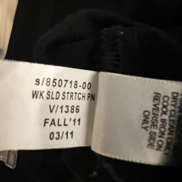 Banana Republic Skirt 6 Black Solid Pencil Stretch - Picture 5 of 6